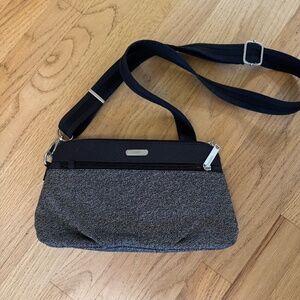 Baggallini Anti-Theft crossbody bag, black and grey